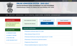 Admission.matanginicollege.ac.in thumbnail