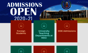Admission.mdu.ac.in thumbnail