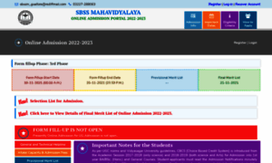 Admission.sbssmahavidyalaya.ac.in thumbnail