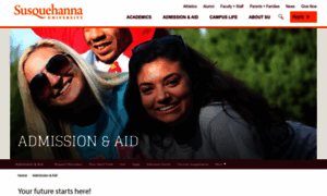 Admission.susqu.edu thumbnail