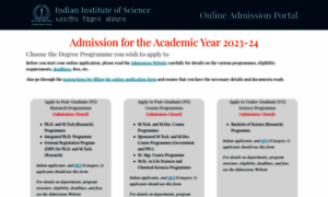 Admissions-august.iisc.ac.in thumbnail