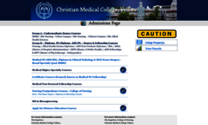 Admissions.cmcvellore.ac.in thumbnail
