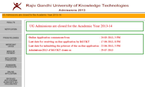Admissions2013.rgukt.in thumbnail