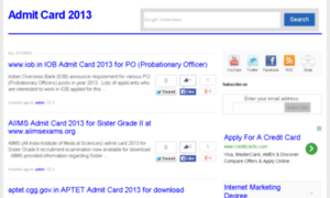 Admitcard2013.org thumbnail