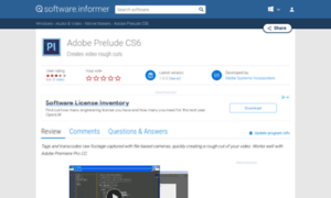 Adobe-prelude-cs6.software.informer.com thumbnail