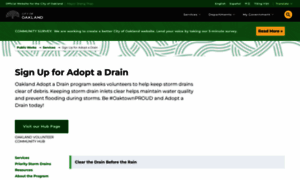 Adoptadrainoakland.com thumbnail