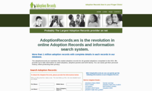 Adoptionrecords.ws thumbnail