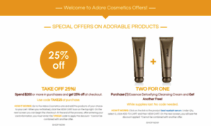 Adorecosmeticsoffers.com thumbnail