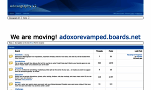Adoxographyv2.boards.net thumbnail