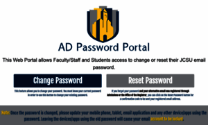 Adportal.jcsu.edu thumbnail