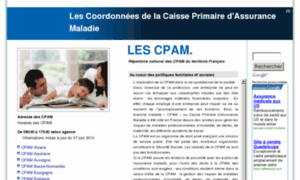 Adresse-de-la-cpam.info thumbnail