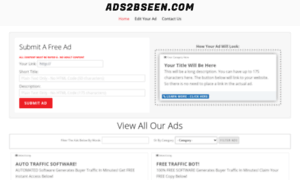 Ads2bseen.com thumbnail