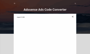 Adscodeconverter24.blogspot.com thumbnail