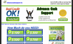 Advancecashsupport.us thumbnail