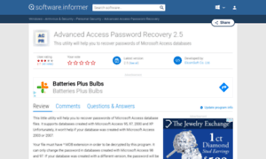 Advanced-access-password-recovery.software.informer.com thumbnail