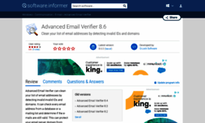 Advanced-email-verifier.software.informer.com thumbnail