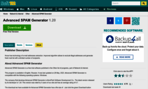 Advanced-spam-generator.soft112.com thumbnail