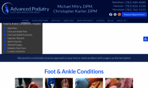 Advancedpodiatryneedham.com thumbnail