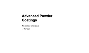 Advancedpowdercoatings.co.uk thumbnail