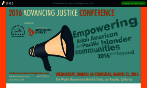Advancingjustice2016conference.sched.org thumbnail