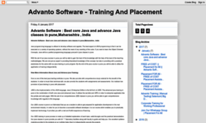 Advantosoftwaretrainigplacement.blogspot.in thumbnail