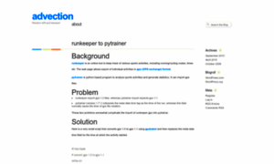 Advection.wordpress.com thumbnail