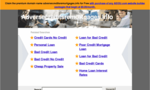 Adversecreditsremortgages.info thumbnail