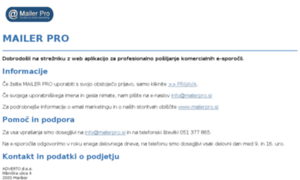 Adverto.mailerpro.si thumbnail