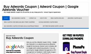 Adwordscoupon.com thumbnail