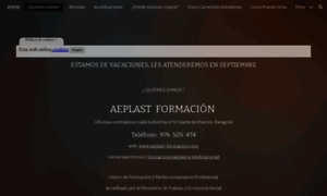 Aeplast-formacion.com thumbnail