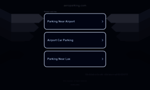 Aeroparking.com thumbnail
