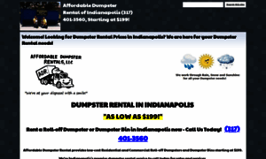 Affordabledumpsterrental-indianapolis.com thumbnail