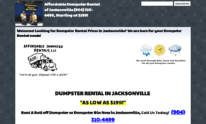 Affordabledumpsterrental-jacksonville.com thumbnail