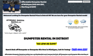 Affordabledumpsterrental-michigan.com thumbnail