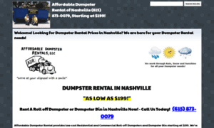 Affordabledumpsterrental-nashville.com thumbnail