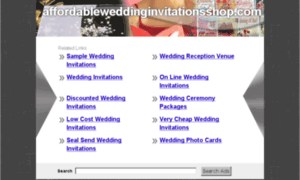 Affordableweddinginvitationsshop.com thumbnail