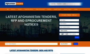 Afghanistantenders.com thumbnail