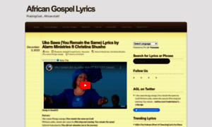 Africangospellyrics.com thumbnail