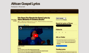 Africangospellyrics.wordpress.com thumbnail