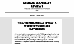 Africanleanbellyreviews.com thumbnail