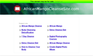 Africanmangocleansesite.com thumbnail