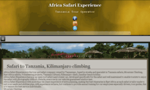 Africasafariexperience.com thumbnail