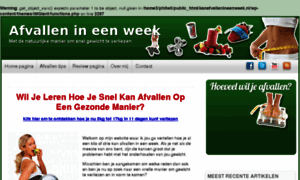 Afvallen-ineenweek.nl thumbnail