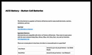 Ag13battery.net thumbnail