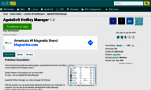 Agatasoft-hotkey-manager.soft112.com thumbnail