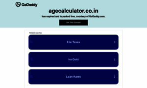 Agecalculator.co.in thumbnail