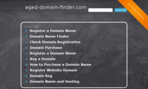 Aged-domain-finder.com thumbnail