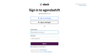 Agendashift.slack.com thumbnail