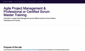 Agile-scrum-master-training.com thumbnail