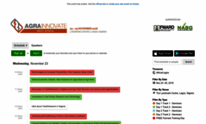 Agrainnovatewestafrica2016.sched.com thumbnail